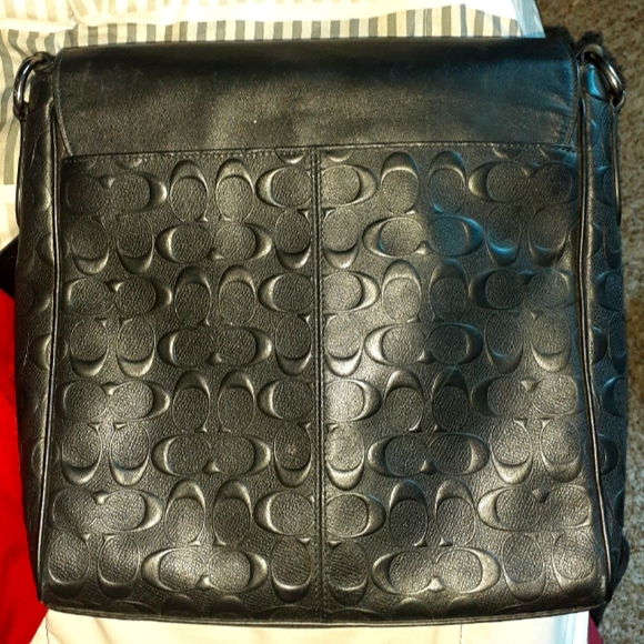 Coach Houston Map Bag In Signature Leather - Picture 2 of 5